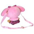 Sanrio 三麗鷗 絨毛玩偶斜背包 (古銅辣妹款) 酷洛米 美樂蒂_4