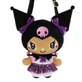 Sanrio 三麗鷗 絨毛玩偶斜背包 (古銅辣妹款) 酷洛米 美樂蒂_1