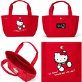 ▲新品特價 Sanrio 三麗鷗 棉質手提午餐袋 (復古系列) Kitty 美樂蒂 雙子星_1