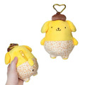 Sanrio 三麗鷗 絨毛玩偶零錢包吊飾 (曬黑豹紋款) Kitty 布丁狗 酷洛米_4