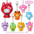▲新品特價【預購】Sanrio 三麗鷗 PVC公仔吊飾 全套盲盒8入組 (動物雨衣款)