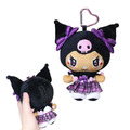 Sanrio 三麗鷗 絨毛玩偶零錢包吊飾 (古銅辣妹款) 酷洛米 美樂蒂_1