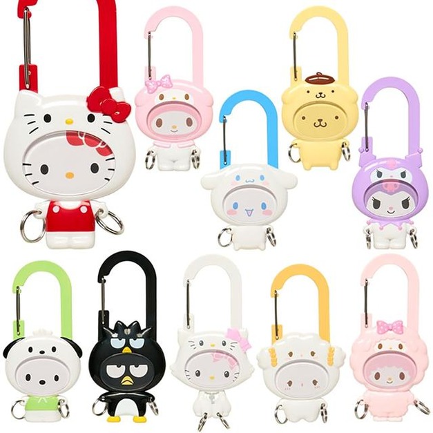 ▲新品特價 Sanrio 三麗鷗 大頭貼造型登山扣 全套盲盒10入組 (偶像應援)