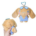 Sanrio 三麗鷗 絨毛玩偶零錢包吊飾 (曬黑豹紋款) Kitty 布丁狗 酷洛米_5