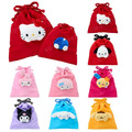 ▲新品特價【現貨+預購】Sanrio 三麗鷗 玩偶造型束口袋 (卡哇伊雜貨舖) Kitty 布丁狗 花小兔 大耳狗