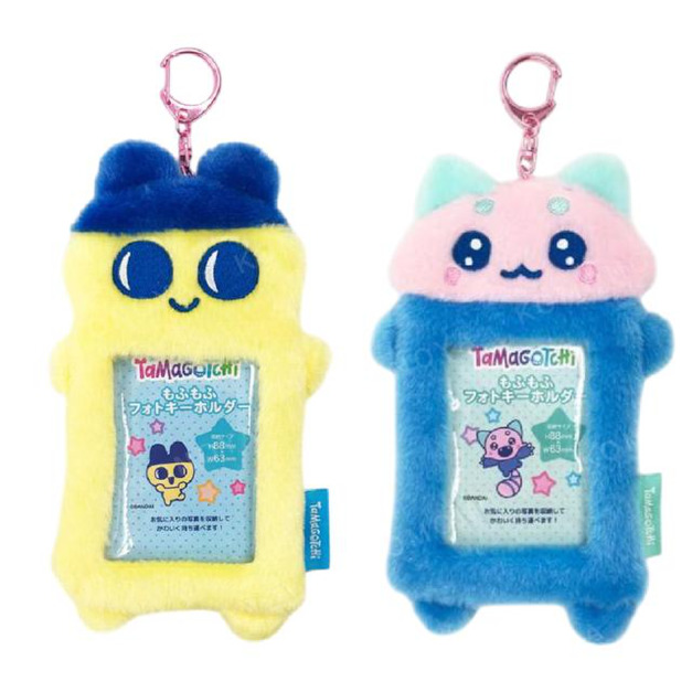Tamagotchi 塔麻可吉 絨毛造型拍立得小卡收納套鑰匙圈 (角色款) 麻美吉 小熊貓吉