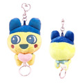 Tamagotchi 塔麻可吉 絨毛玩偶伸縮鑰匙圈 (抱愛心款) 麻美吉 咪咪吉_1