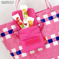 Sanrio 三麗鷗 x ROOTOTE 編織手提袋 (彩色方格款) Kitty 酷洛米 大耳狗_5