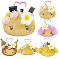 Sanrio 三麗鷗 絨毛造型零錢包吊飾 (烤焦夏威夷) Kitty 美樂蒂 布丁狗 大耳狗