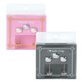 Sanrio 三麗鷗 Hello Kitty 造型耳環2入組 飾品組 (I Love Hello Kitty)