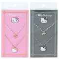Sanrio 三麗鷗 Hello Kitty 造型項鍊2入組 飾品組 (I Love Hello Kitty)