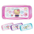 Sanrio 三麗鷗 PVC方形拉鍊筆袋 (曬黑扶桑花款) Kitty 美樂蒂 酷洛米 大耳狗