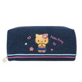 Sanrio 三麗鷗 牛仔布方形拉鍊筆袋 (曬黑扶桑花款) Kitty 美樂蒂 酷洛米 大耳狗_1