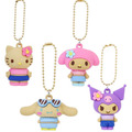Sanrio 三麗鷗 造型公仔吊飾 (曬黑扶桑花款) Kitty 美樂蒂 酷洛米 大耳狗