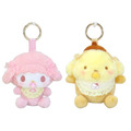 Sanrio 三麗鷗 絨毛玩偶吊飾 (嬰兒 好友圍兜兜款) Kitty 布丁狗 大耳狗_3