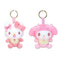 Sanrio 三麗鷗 絨毛玩偶吊飾 (嬰兒 好友圍兜兜款) Kitty 布丁狗 大耳狗_1