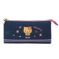 Sanrio 三麗鷗 牛仔布三角拉鍊筆袋 (曬黑扶桑花款) Kitty 美樂蒂 酷洛米 大耳狗_1