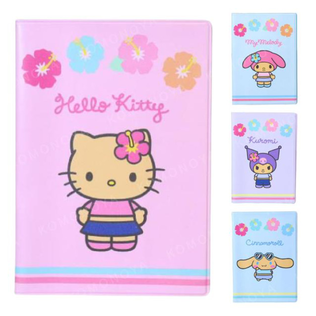 Sanrio 三麗鷗 多功能護照套 (曬黑扶桑花款) Kitty 美樂蒂 酷洛米 大耳狗