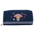 Sanrio 三麗鷗 牛仔布方形拉鍊筆袋 (曬黑扶桑花款) Kitty 美樂蒂 酷洛米 大耳狗_2