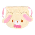 Sanrio 三麗鷗 蜜糖邦尼 絨毛造型束口袋 (大臉款)_1