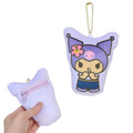 Sanrio 三麗鷗 絨毛造型零錢包吊飾 (曬黑扶桑花款) Kitty 美樂蒂 酷洛米 大耳狗_4