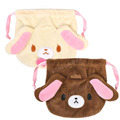 Sanrio 三麗鷗 蜜糖邦尼 絨毛造型束口袋 (大臉款)