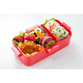 Sanrio 三麗鷗 花小兔 方形四扣便當盒 530ml PFLB6AG (深藍愛心款)_2