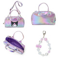 Sanrio 三麗鷗 皮質手提肩背兩用包 (極光大臉款) Kitty 大耳狗 酷洛米_3