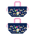Sanrio 三麗鷗 花小兔 棉質手提便當袋 KB7 (深藍彩虹款)_1