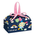 Sanrio 三麗鷗 花小兔 棉質手提便當袋 KB7 (深藍彩虹款)