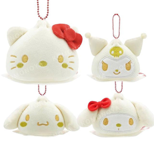 Sanrio 三麗鷗 絨毛玩偶吊飾 (美味肉包系列) Kitty 美樂蒂 酷洛米 大耳狗