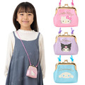 Sanrio 三麗鷗 皮質口金包附背帶 (大臉款) Kitty 酷洛米 大耳狗
