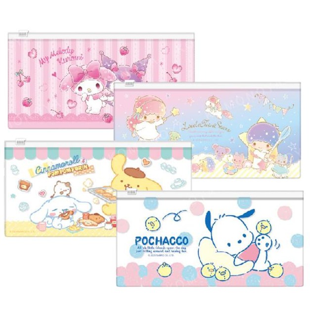 Sanrio 三麗鷗 40K滑扣夾鏈收納袋 美樂蒂 雙子星 布丁狗