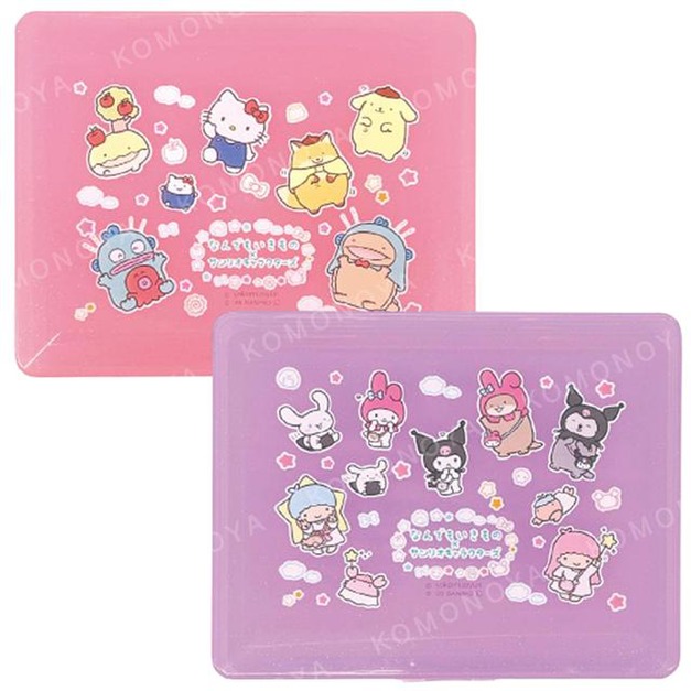 Sanrio 三麗鷗 x 什麼都是生物 PVC硬殼文件盒 (粉/紫款)