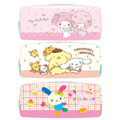 Sanrio 三麗鷗 PVC方形拉鍊筆袋 美樂蒂 布丁狗 花小兔