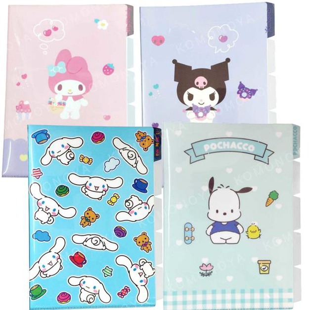 Sanrio 三麗鷗 A4 L型五層資料夾 美樂蒂 大耳狗 酷洛米 帕恰狗