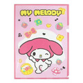 Sanrio 三麗鷗 A4 L型資料夾 (動作款) 美樂蒂 布丁狗 大耳狗 酷洛米_1