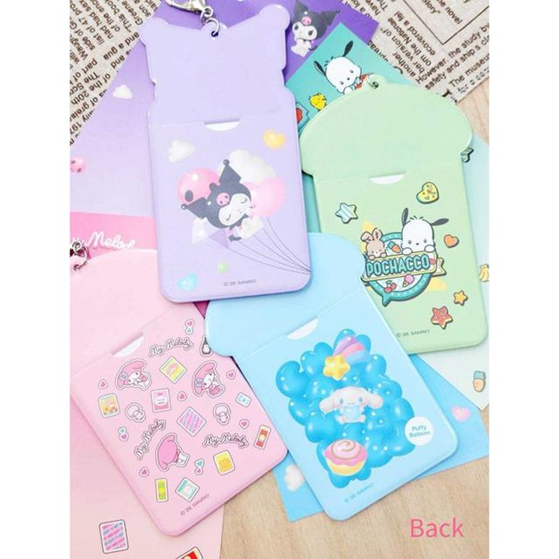 Sanrio 三麗鷗 造型票卡夾鑰匙圈 (探頭款) 美樂蒂 大耳狗 酷洛米 帕恰狗