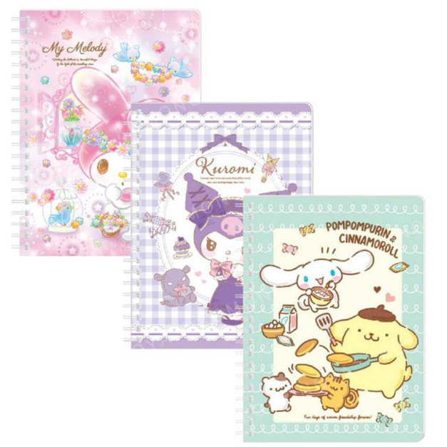 Sanrio 三麗鷗 36K線圈筆記本 美樂蒂 酷洛米 布丁狗
