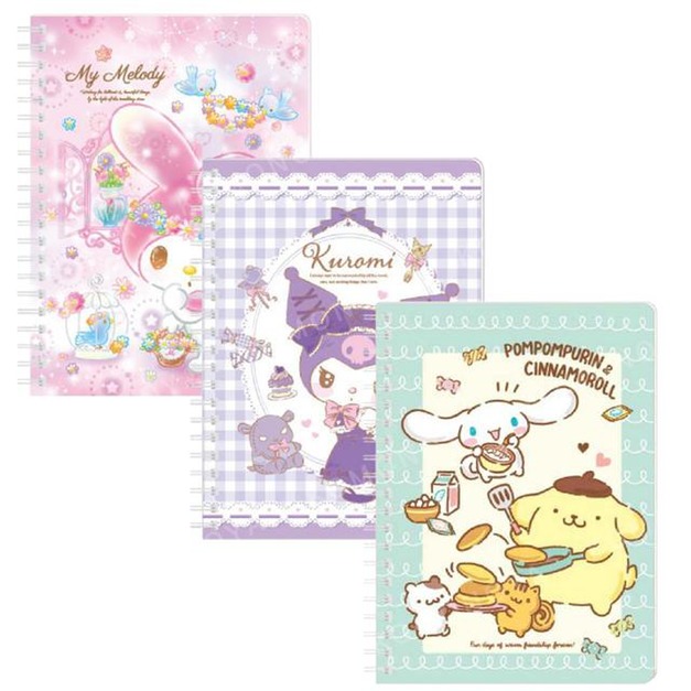 Sanrio 三麗鷗 36K線圈筆記本 美樂蒂 酷洛米 布丁狗