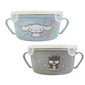 Sanrio 三麗鷗 兒童雙耳不鏽鋼隔熱餐碗 (大臉款) 大耳狗 酷企鵝
