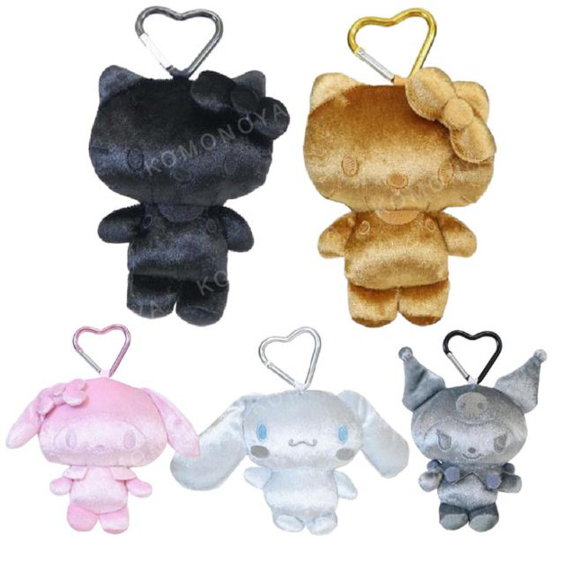 Sanrio 三麗鷗 絨毛玩偶零錢包吊飾 (金屬色款) Kitty 美樂蒂 酷洛米 大耳狗