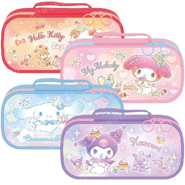 Sanrio 三麗鷗 PVC手提拉鍊筆袋 (甜點款) Kitty 美樂蒂 大耳狗 酷洛米