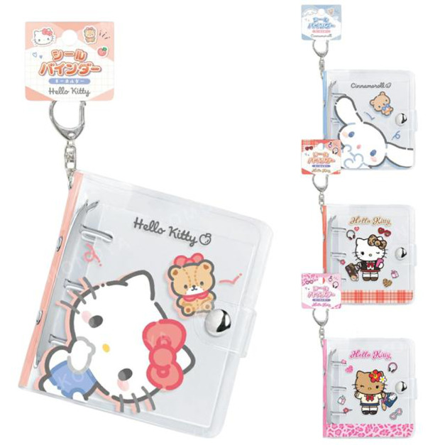 Sanrio 三麗鷗 三孔貼紙簿附扣環 (玩偶/制服款) Kitty 大耳狗