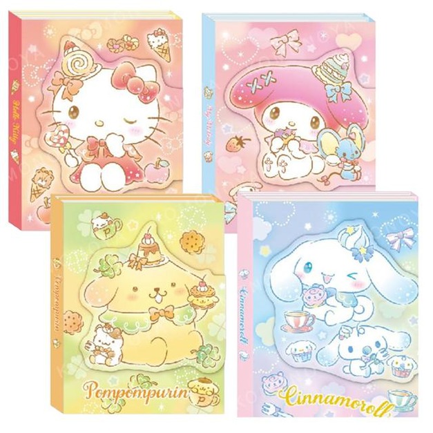 Sanrio 三麗鷗 三折便條本 (甜點款) Kitty 美樂蒂 布丁狗 大耳狗