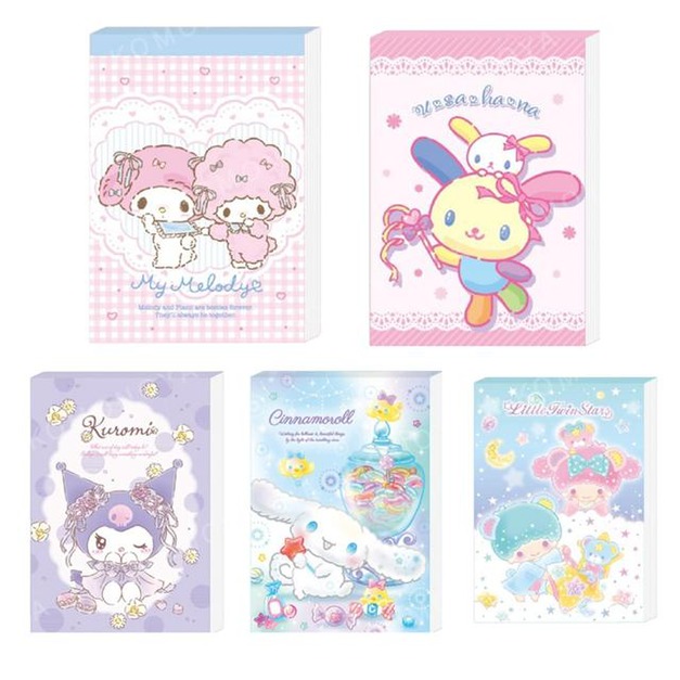 Sanrio 三麗鷗 50K便條本 美樂蒂 雙子星 大耳狗 酷洛米 花小兔