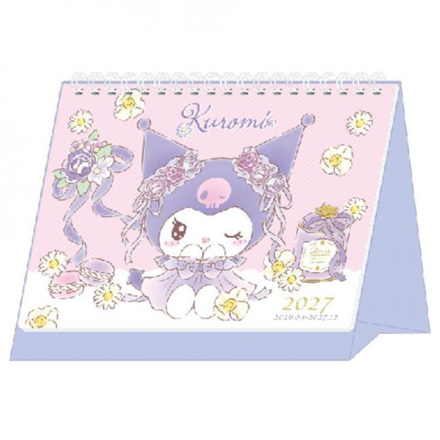 Sanrio 三麗鷗 酷洛米 2027 36K線圈桌曆 (紫花朵款)