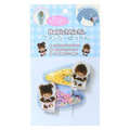 Monchhichi 流沙髮夾2入組 (Bebichhichi藍款)