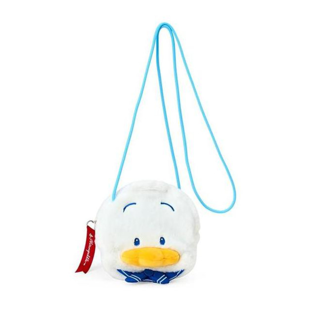 ▲新品特價【預購】Sanrio 三麗鷗 貝克鴨 絨毛造型斜背包 (夏日水手服)