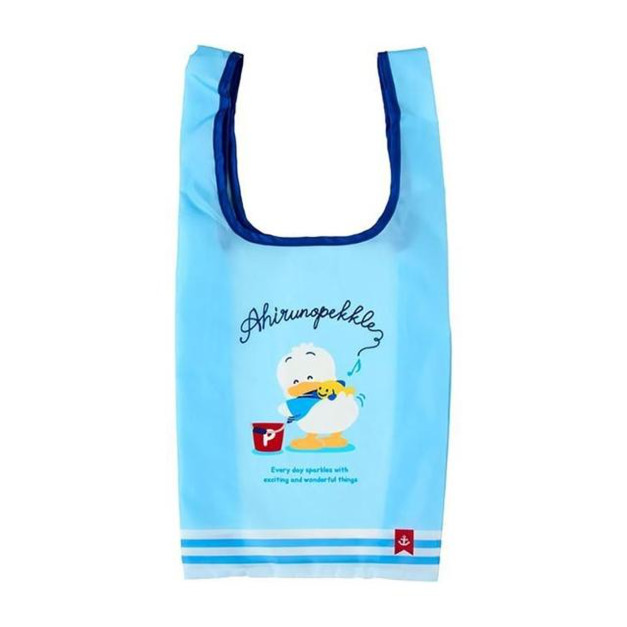 ▲新品特價 Sanrio 三麗鷗 貝克鴨 絨毛玩偶造型環保購物袋 (夏日水手服)